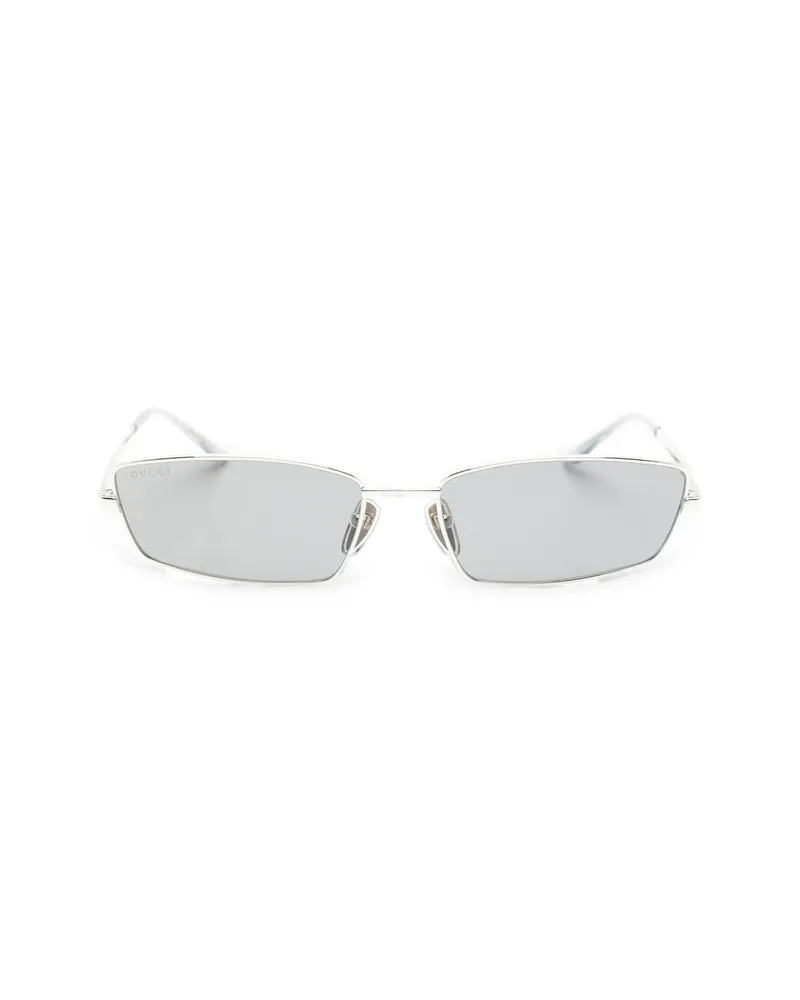 Gucci Rectangle-frame Sunglasses Silver