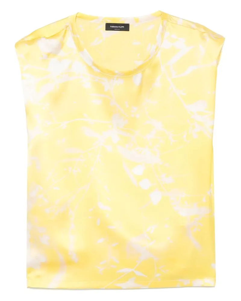 Fabiana Filippi Silk Top Yellow