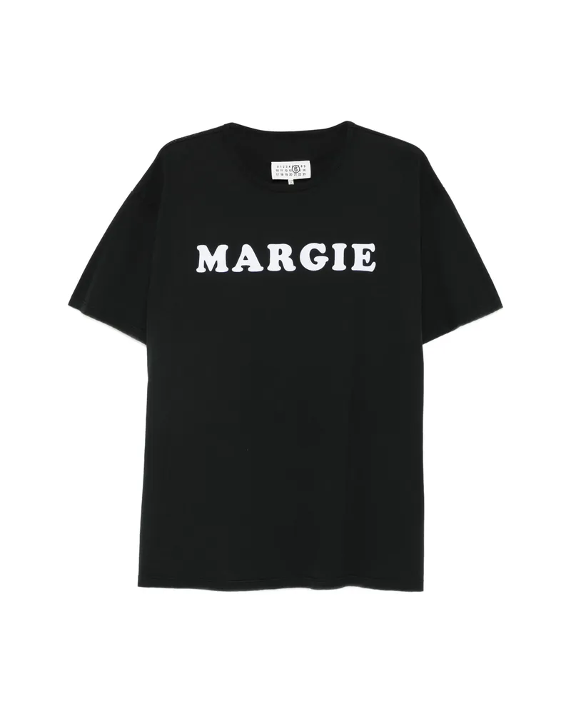 Maison Margiela Logo-detail T-shirt Black