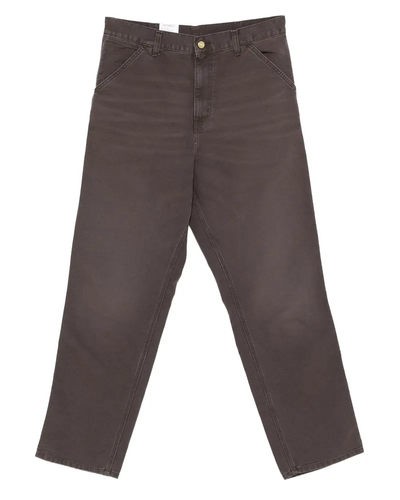 Carhartt WIP Double-pocket Cotton Jeans Brown