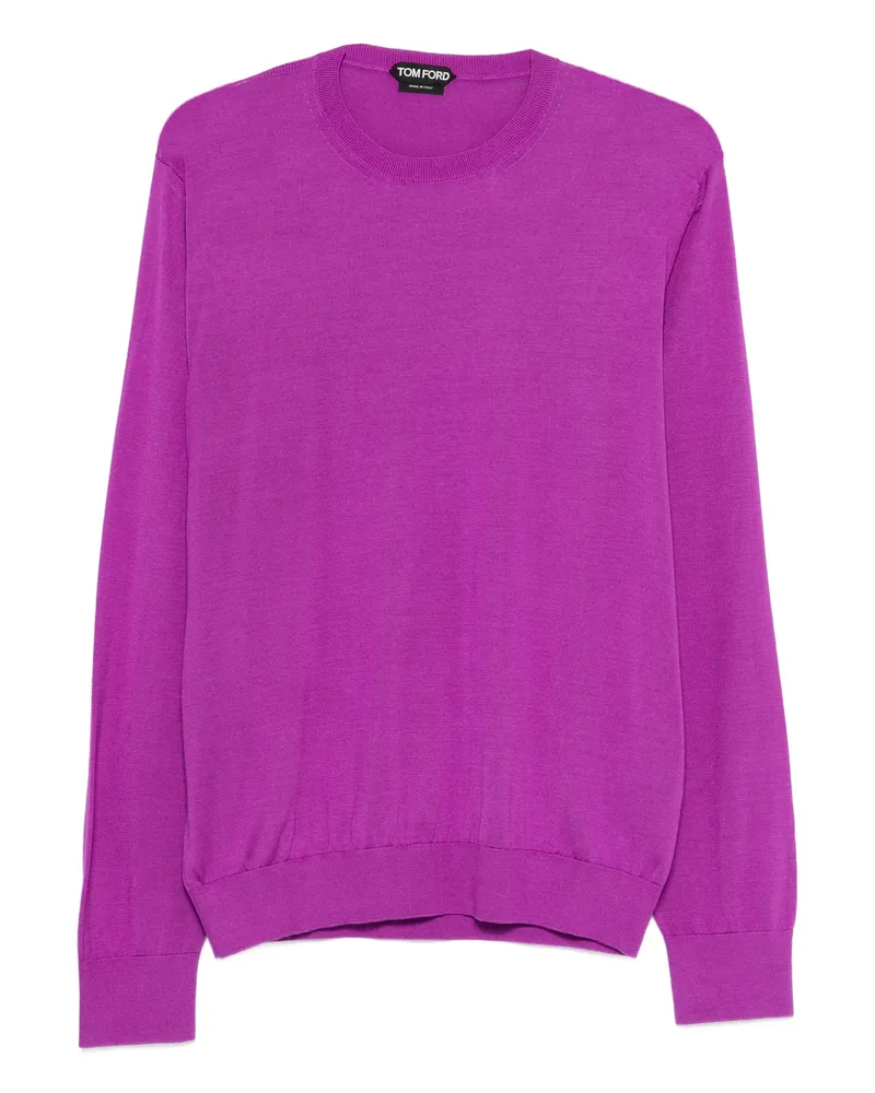 Tom Ford Long-sleeve Crew-neck Sweater Purple