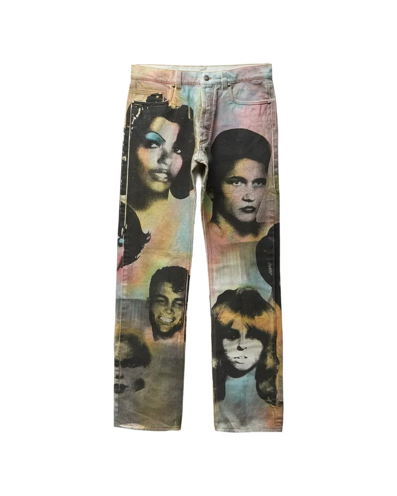 Versace Printed Regular Jeans Black