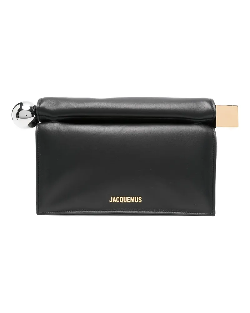 Jacquemus Rond Carré Clutch Bag Black