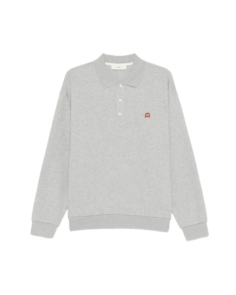 Dunst Embroidered-logo Polo Shirt Grey