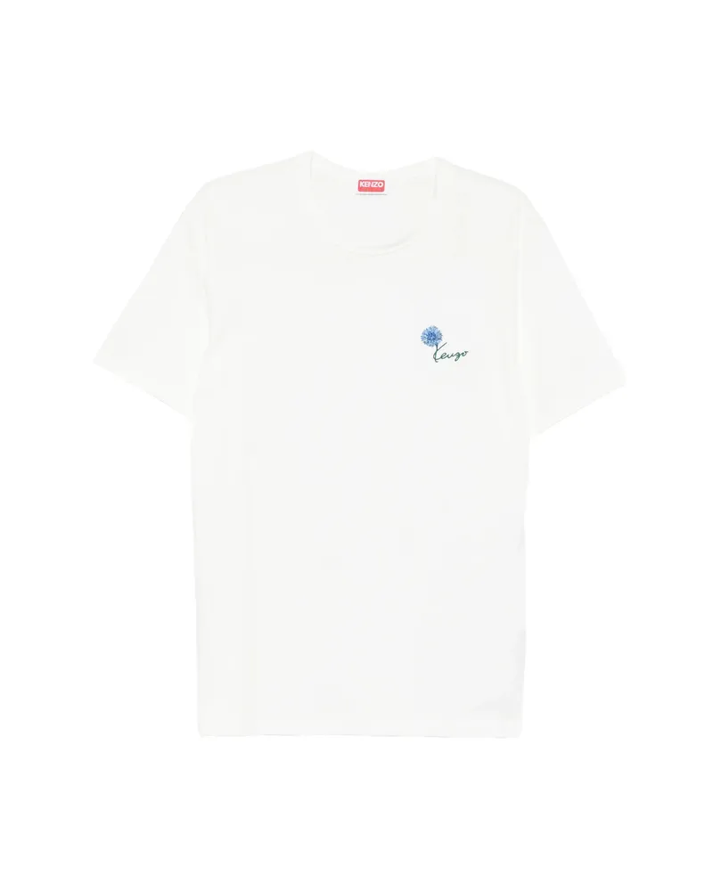 Kenzo Boke Flower Embroidered T-shirt White