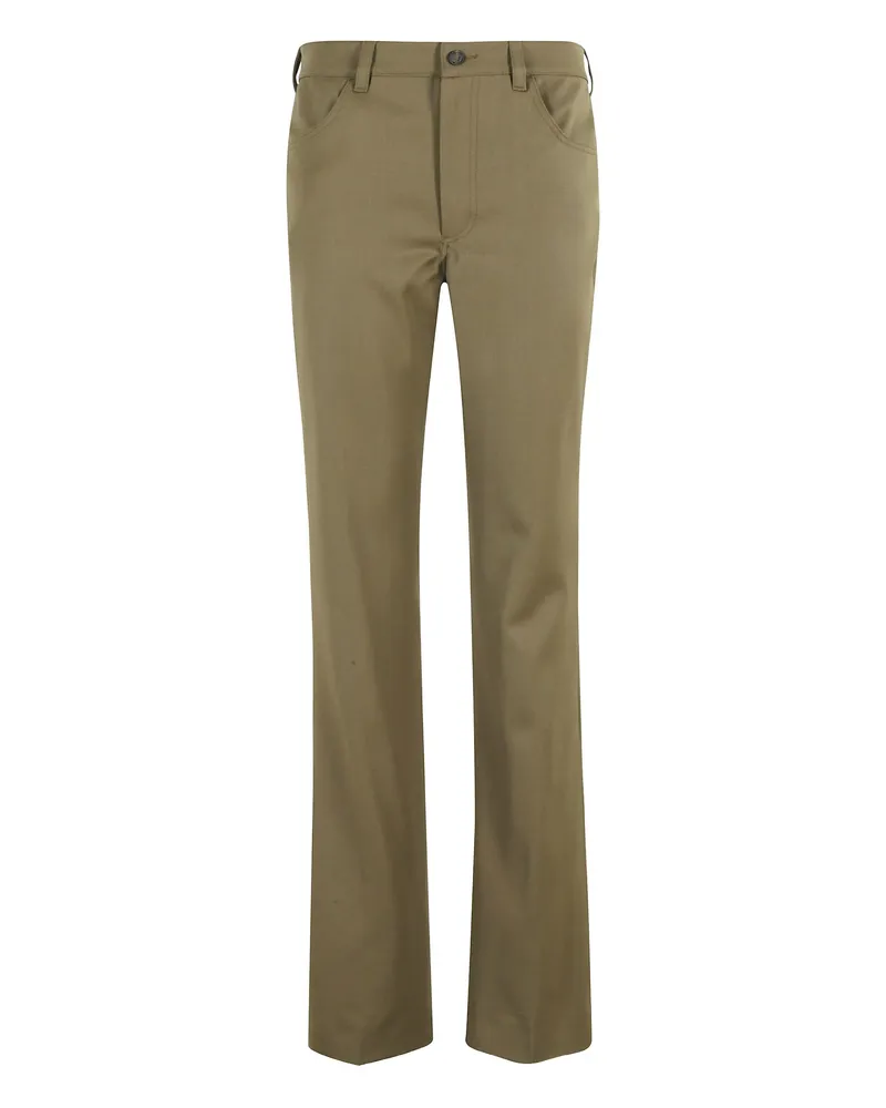 ATTICO Button-fly Trousers Green