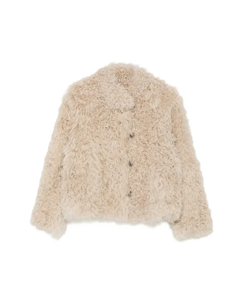 SUPREMA Reversible Shearling Jacket Neutrals