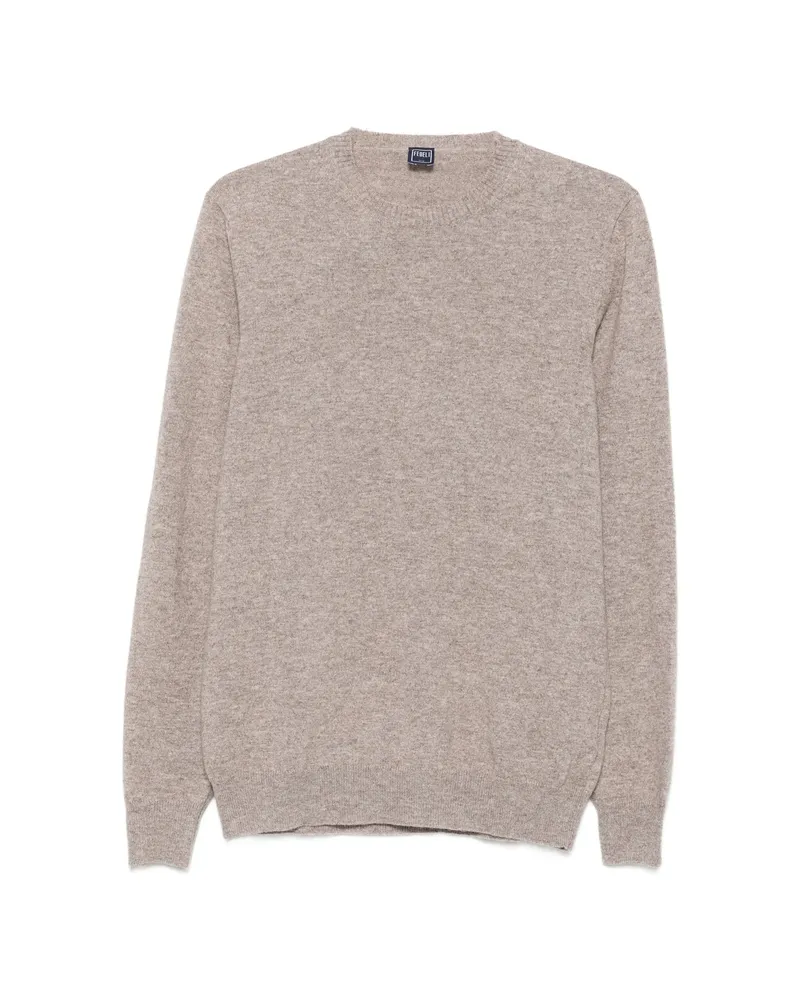 Fedeli Crew-neck Long-sleeve Sweater Neutrals