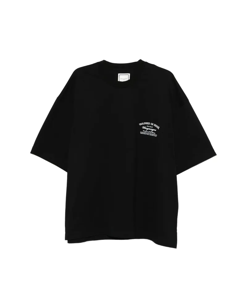 Wooyoungmi Graphic T-shirt Black