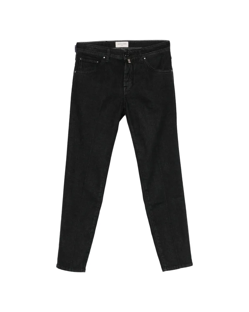 Jacob Cohën Five-pocket Straight Jeans Black