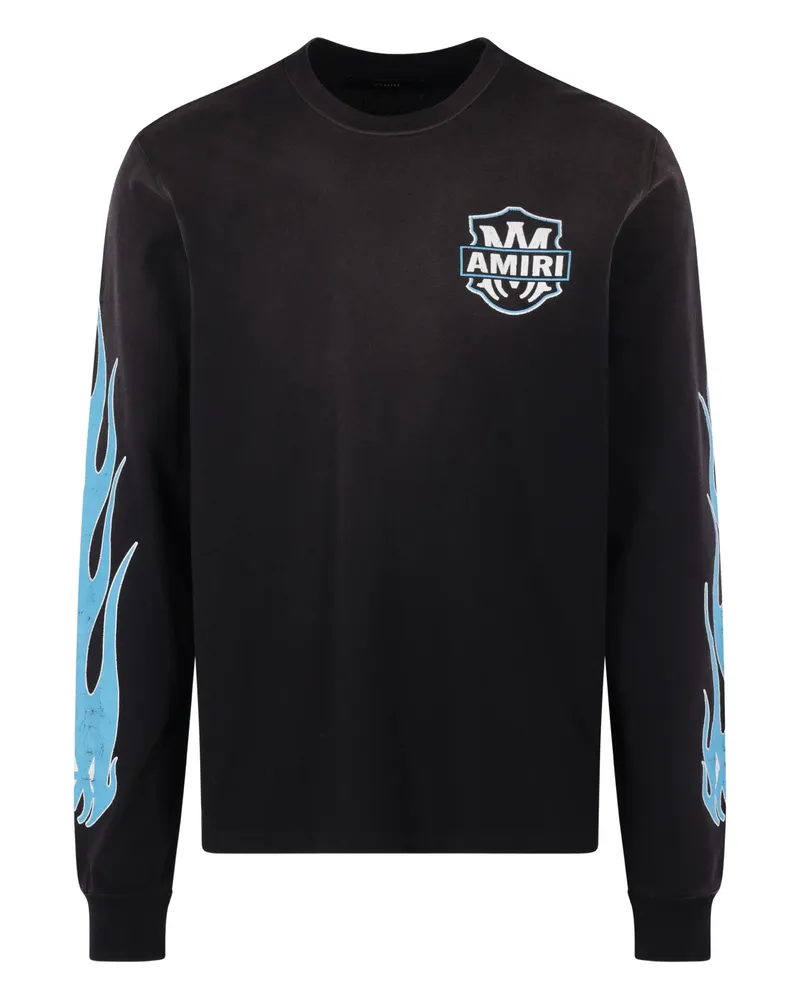 Amiri Long-sleeves Graphic T-shirt Black