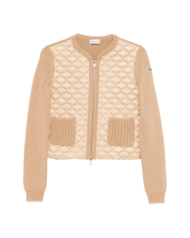 Moncler Quilted Pocket Jacket Neutrals