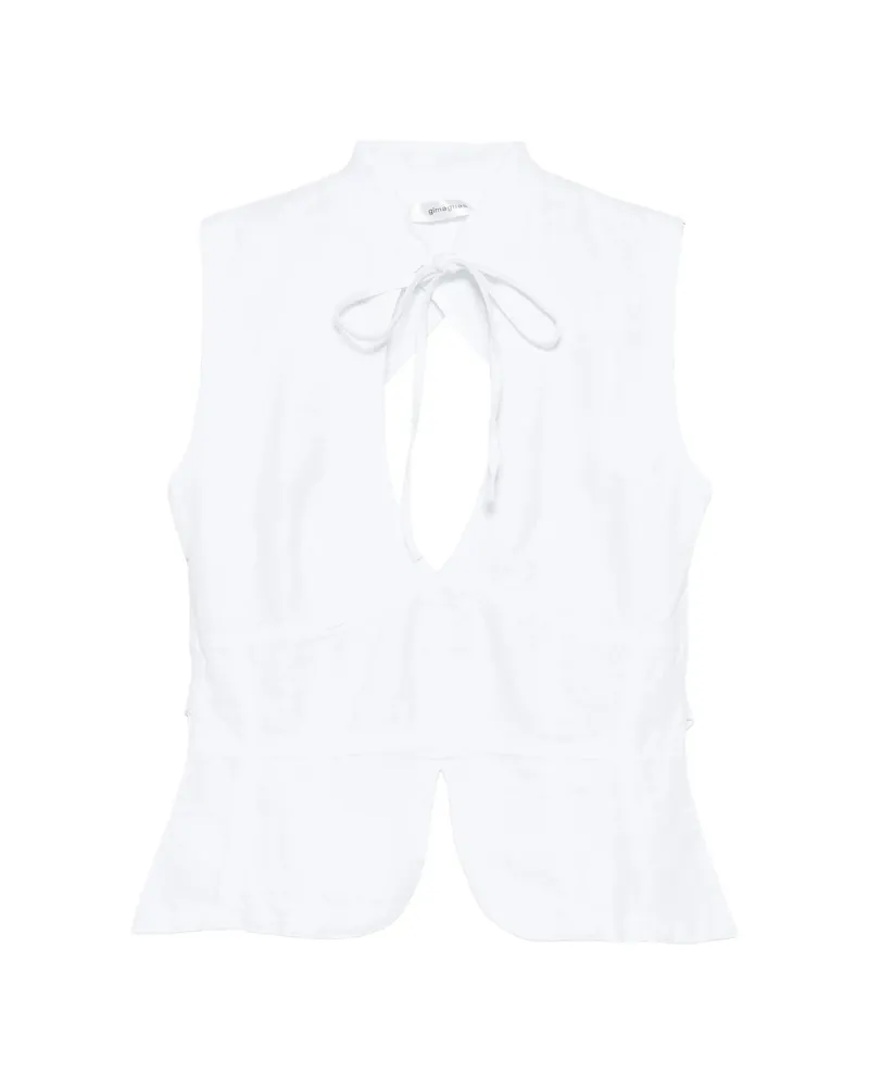 GIMAGUAS Coco Tie-front Top White