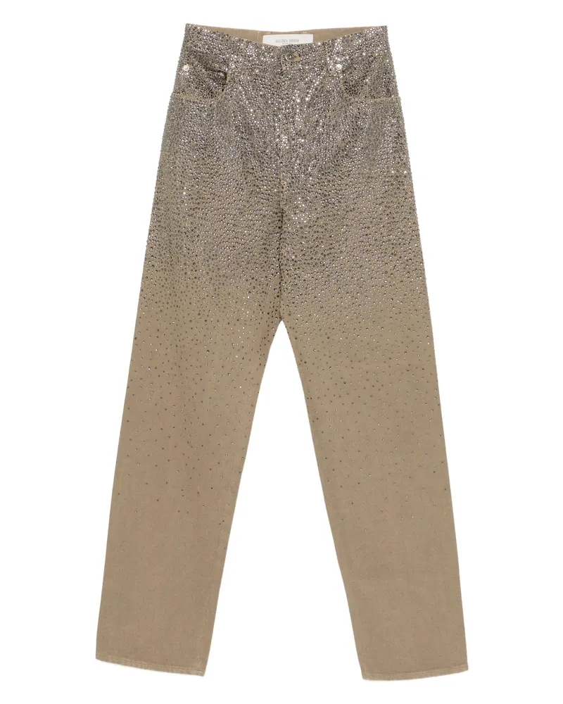 Golden Goose Swarovski-crystal-embellished Jeans Neutrals