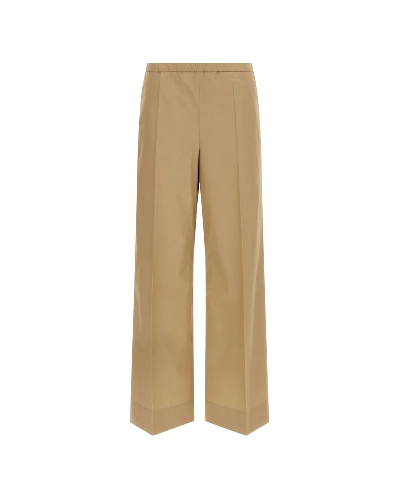 Moncler Poplin Trousers Neutrals