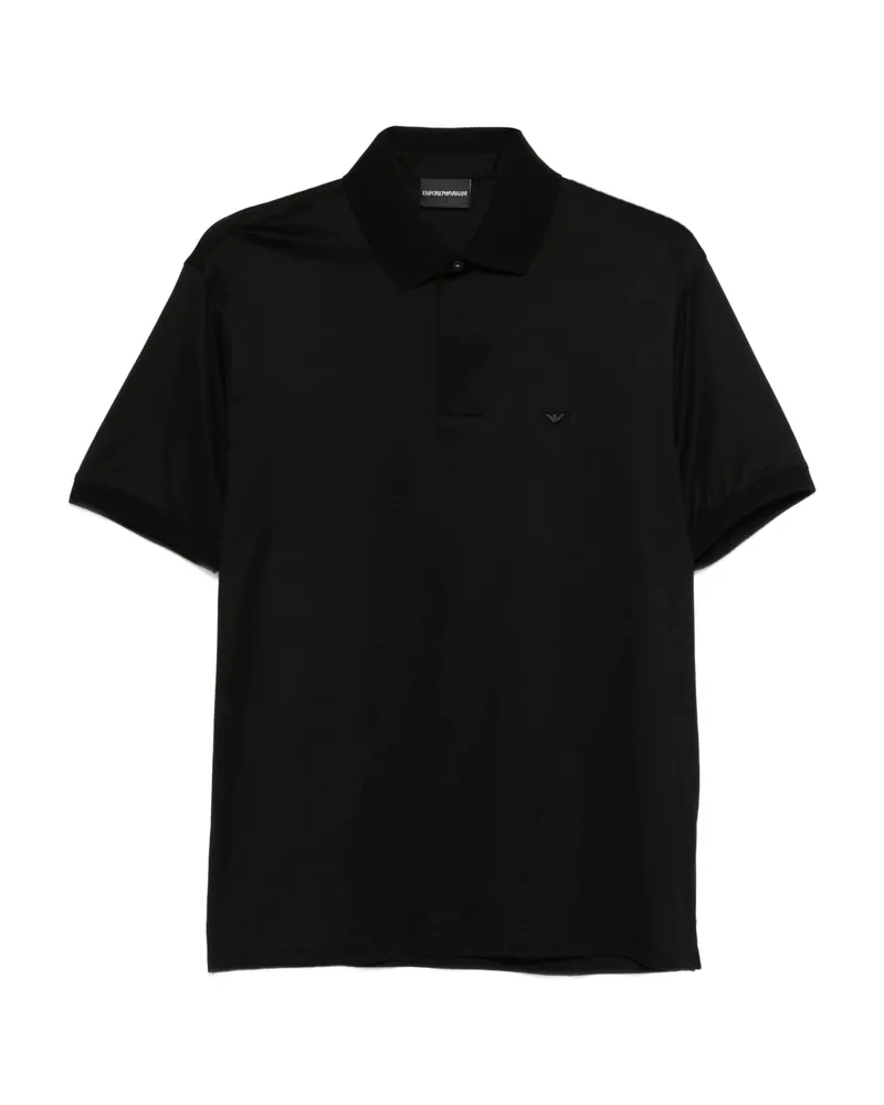 Emporio Armani Black Polo Shirt Black