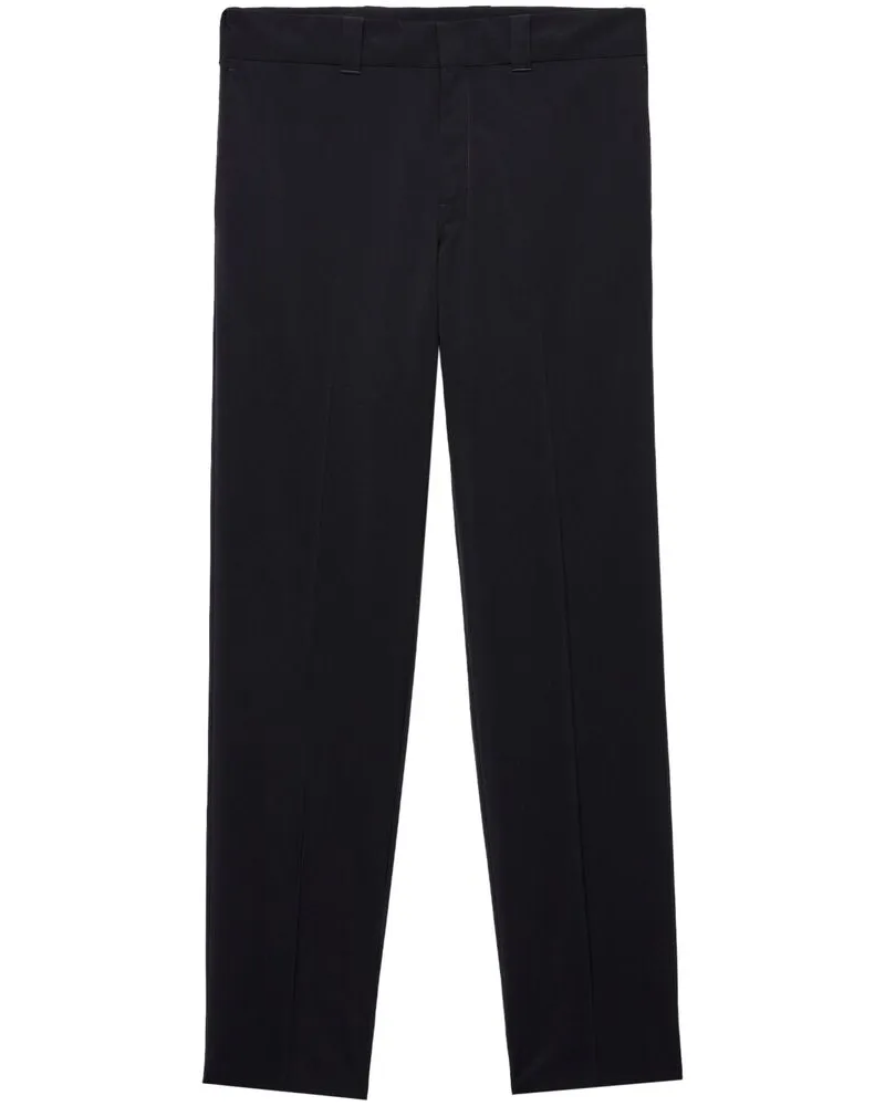 Prada Triangle-logo Trousers Black