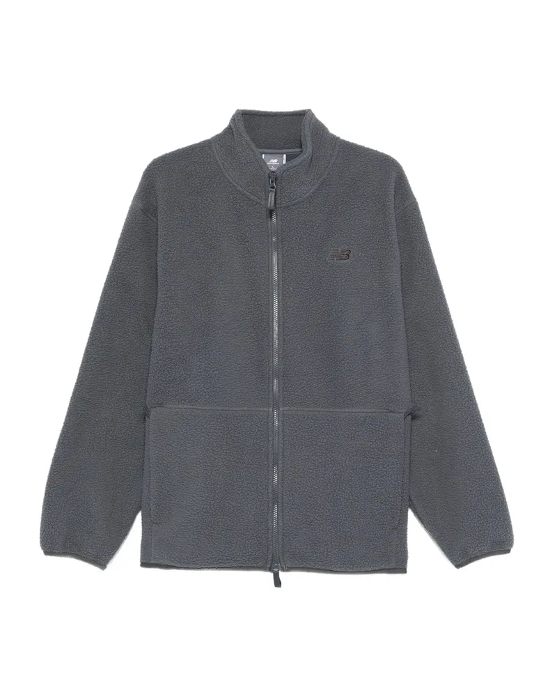 New Balance High Pile Zip-fastening Jacket Blue