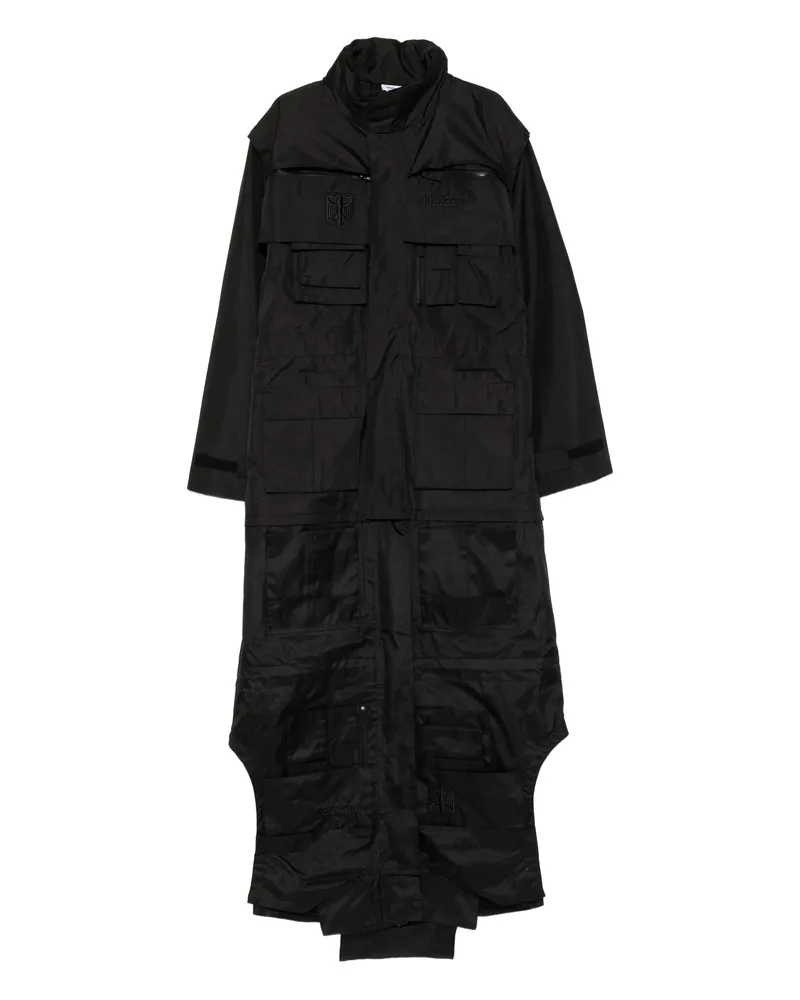 VETEMENTS Multiple-pocket Long Coat Black