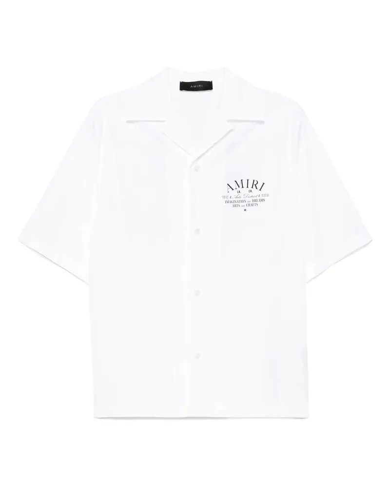 Amiri Arts District Camp Shirt White