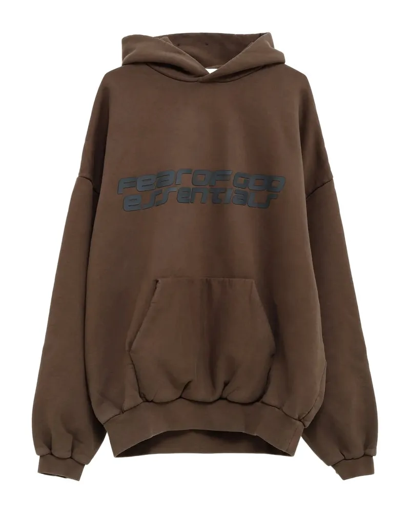 Fear of God 90s Logo-print Hoodie Brown