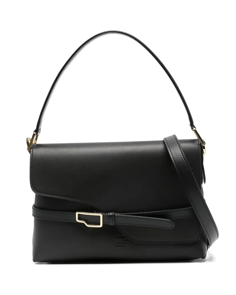 ATP Atelier Lierna Leather Shoulder Bag Black
