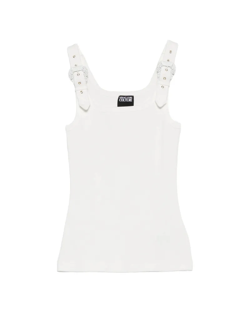 Versace Jeans Buckle-strap Top White