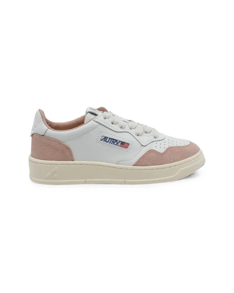 AUTRY Medalist Suede-panel Sneakers White