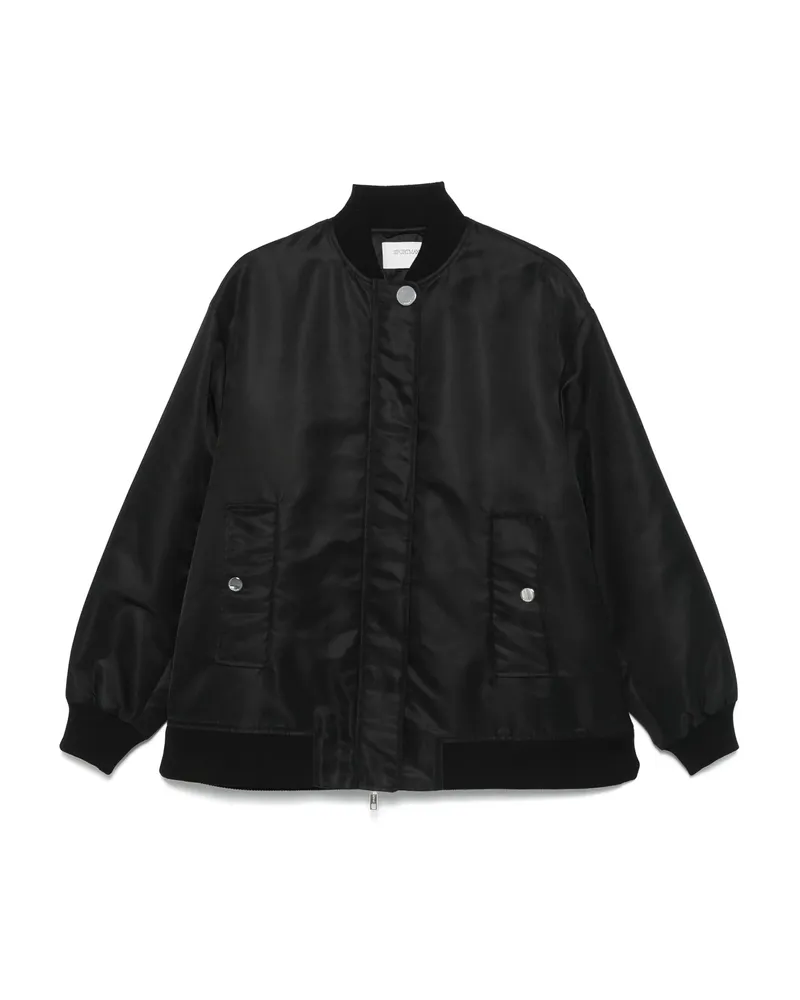 SPORTMAX Button-up Bomber Jacket Black