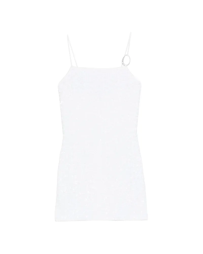 Oséree Sequin-embellished Mini Dress White