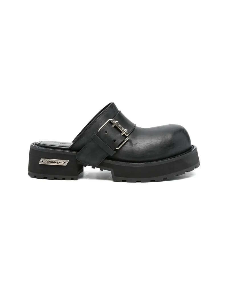 Balenciaga Venom Buckle-strap Mules Black