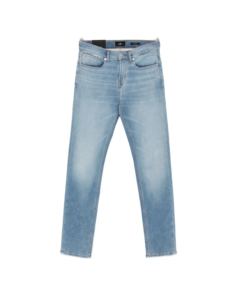 7 for all mankind Belt-loop Faded Jeans Blue