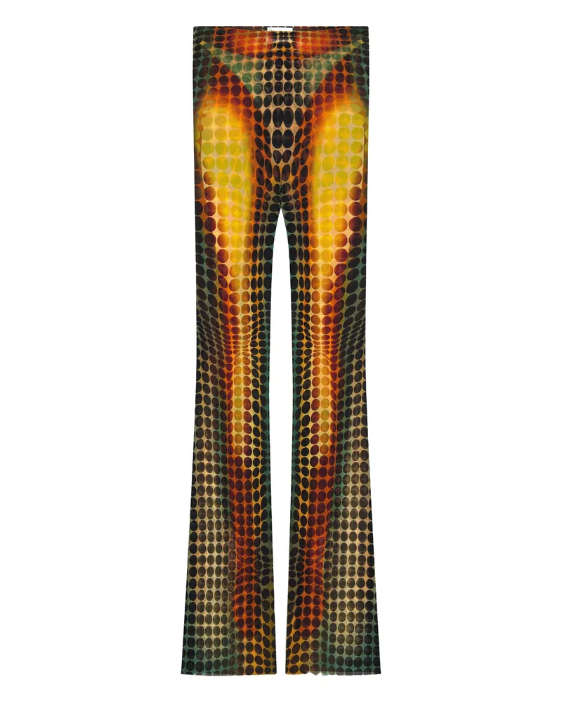 Jean Paul Gaultier Re-edition Flared Trousers Yellow
