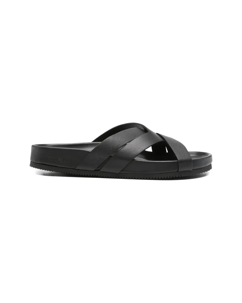 Tom Ford Leather Sandals Black