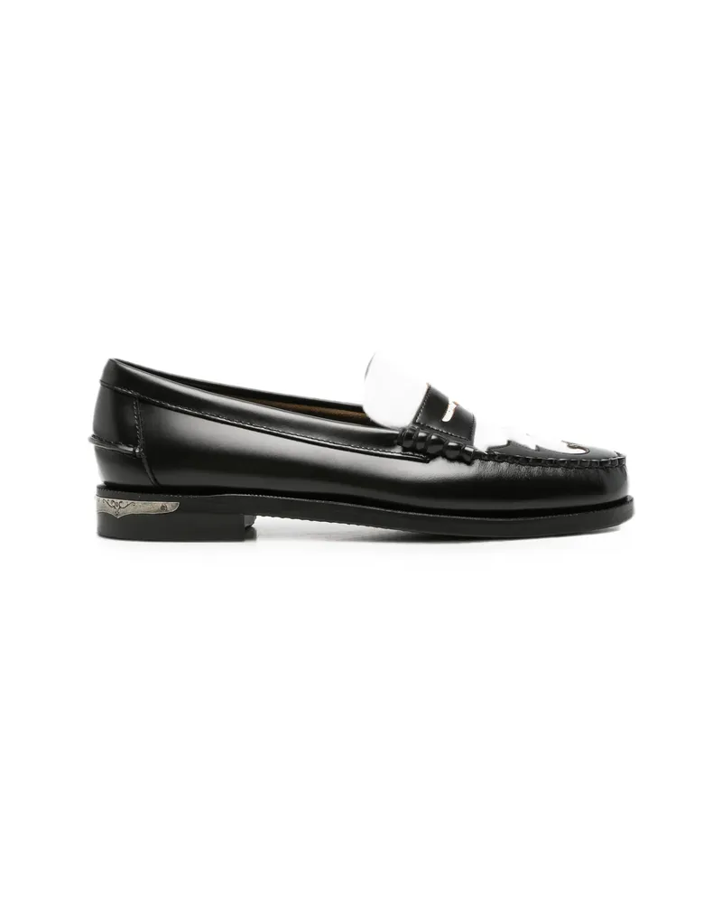 Sebago Dan Scarabe Penny Loafers Black