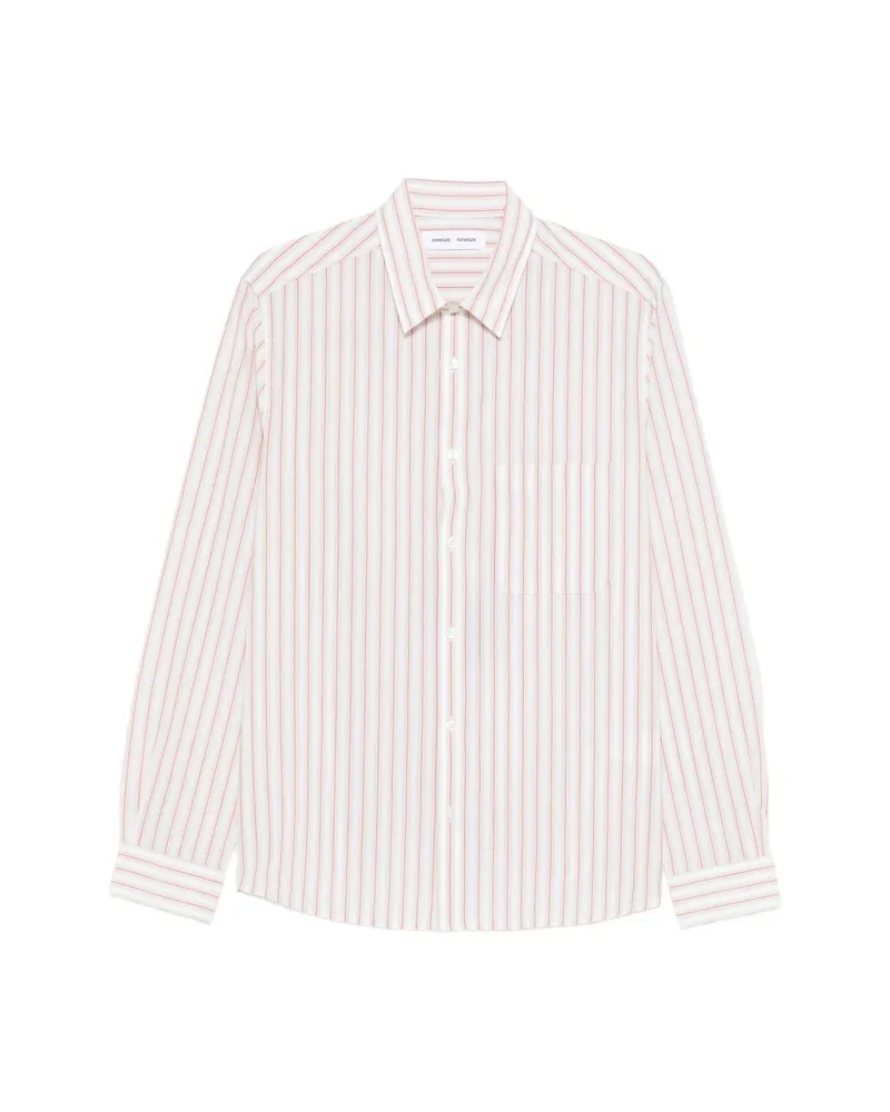 Samsøe & Samsøe Saryan X Striped Pocket Shirt Neutrals
