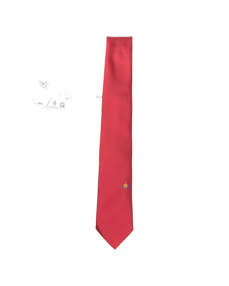 Vivienne Westwood Orb Pointed Tie Red