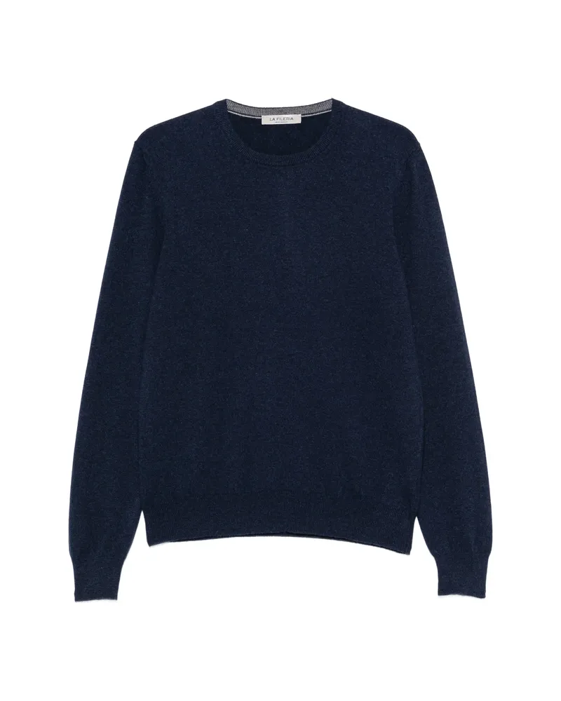 La Fileria Crew-neck Long-sleeve Sweater Blue
