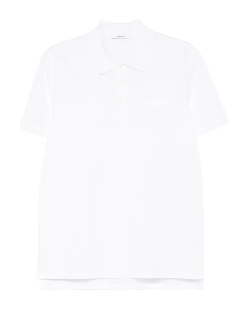 Givenchy Logo-patch Polo Shirt White