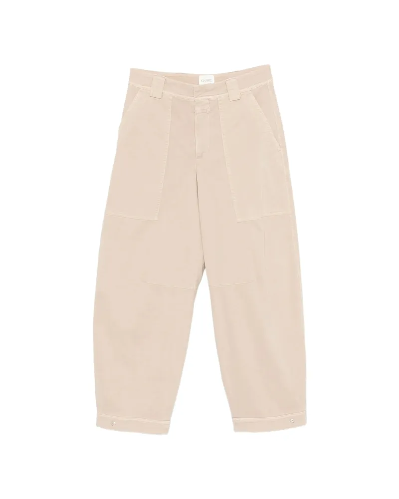 Closed Rhannon Patch-pocket Tapered Trousers Neutrals