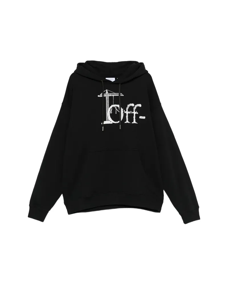 OFF-WHITE Off-white Shared Logo Skate Hoodie Black