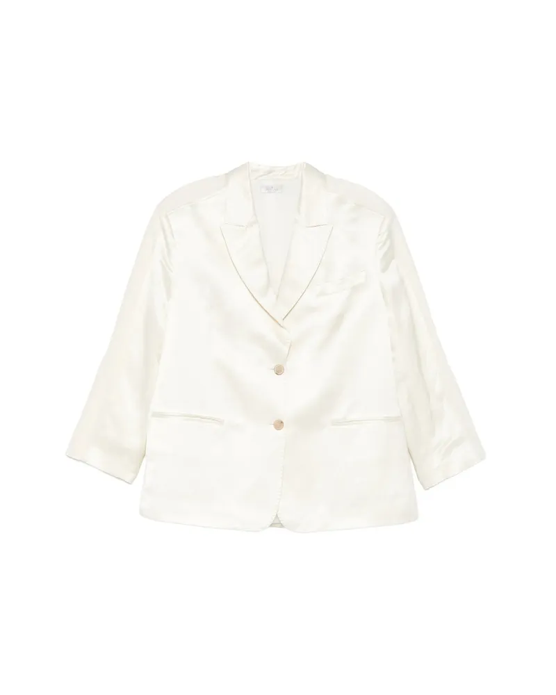PANICALE Cashmere Peak-lapel Blazer White
