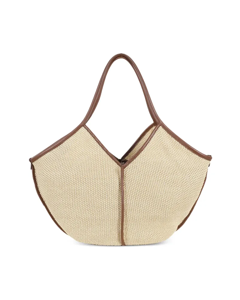 HEREU Woven Tote Bag Neutrals