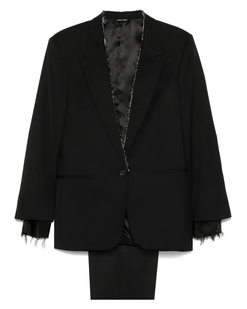 ERALDO Frayed Suit Black
