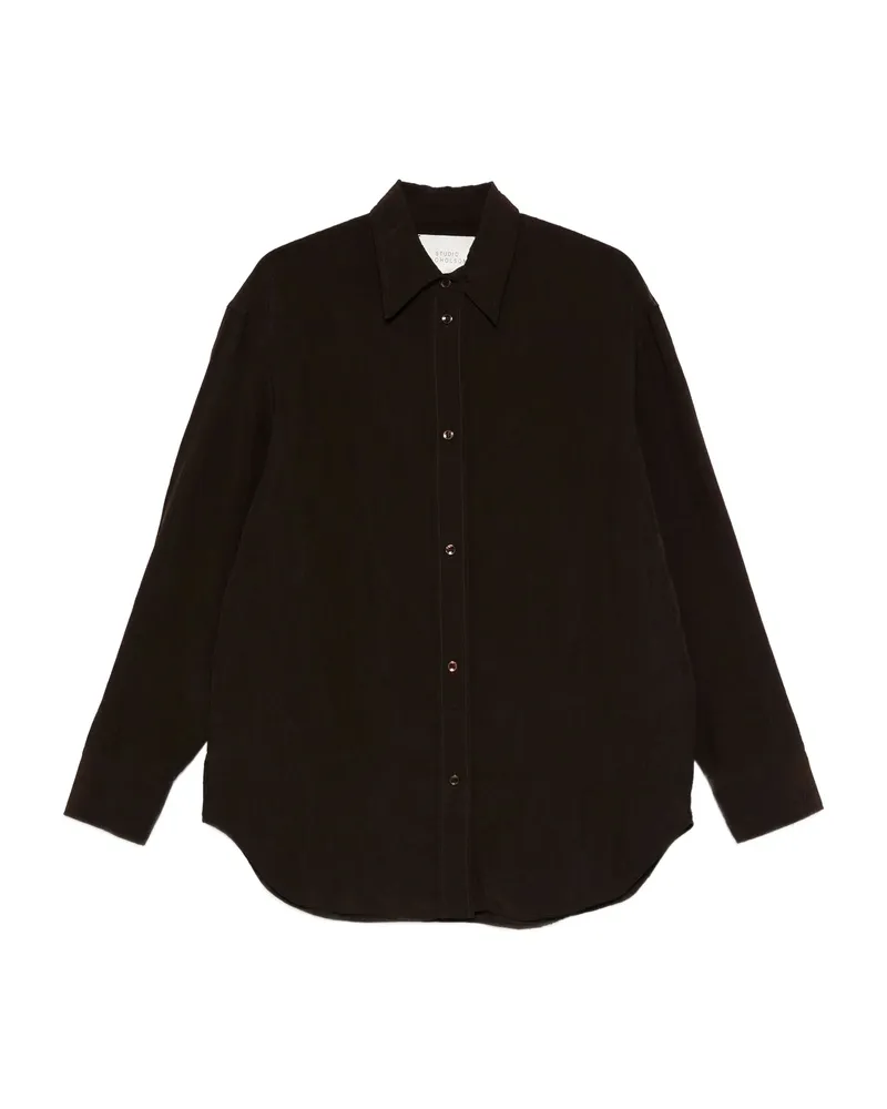 Studio Nicholson Textured Button-down Shirt Brown