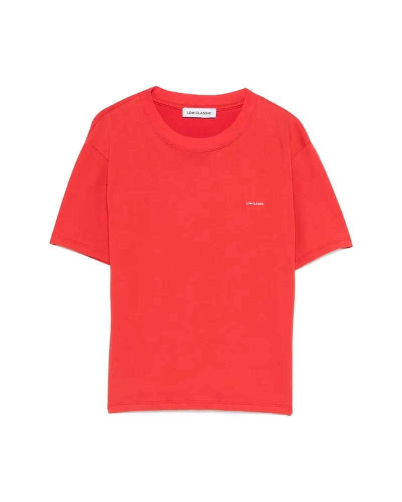 LOW CLASSIC Crew-neck T-shirt Red
