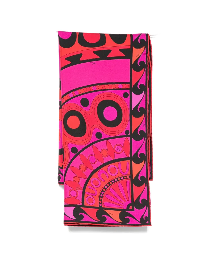 Emilio Pucci Silk Scarf Pink