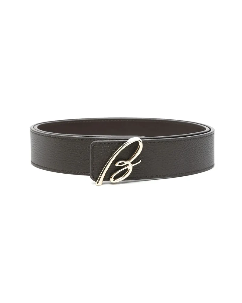 Brioni Leather Belt Brown