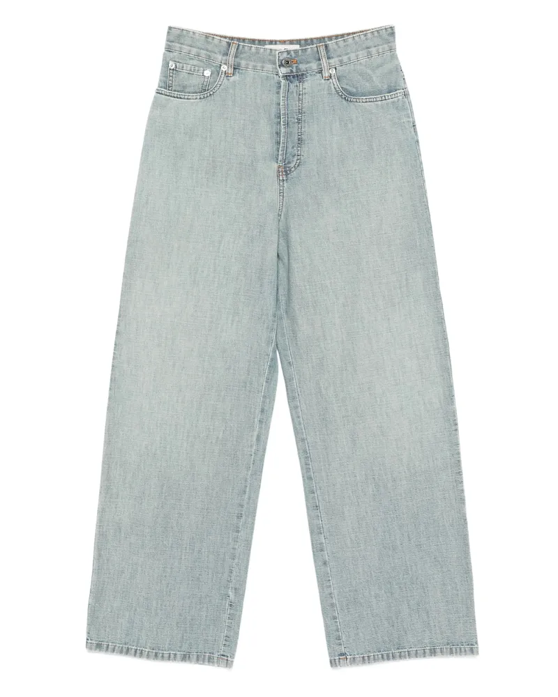 Miu Miu Chambray Jeans Blue