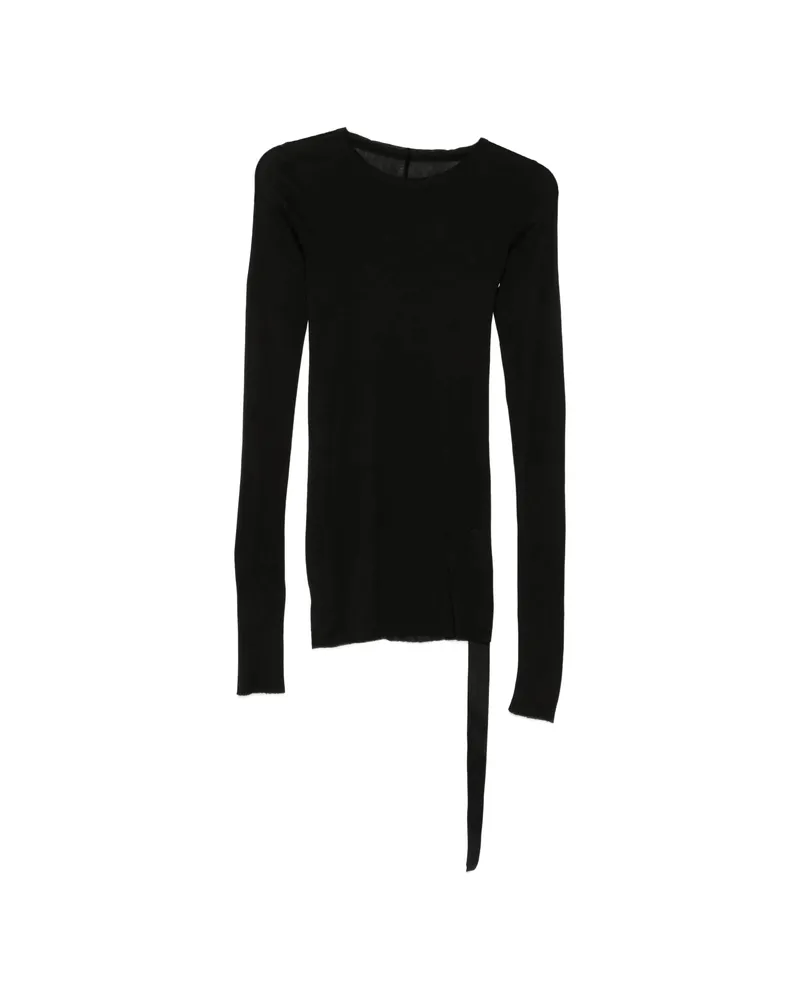 DRKSHDW by Rick Owens Ruched Long-sleeve Top Black